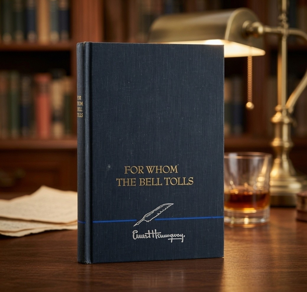 For Whom The Bell Tolls Ernest Hemingway Vintage 1940 Copyright Hardcover Good
